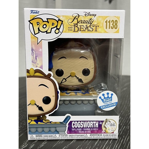 Funko Pop Cogsworth Beauty and the Beast #1138 Funko Shop Exclusive - Picture 1 of 7